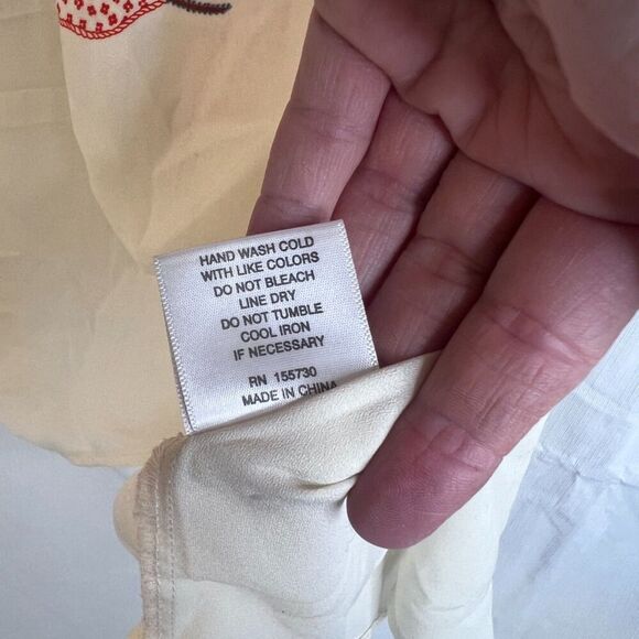 Rose & Olive Bold Pattern Boho Blouse Vneck Poncho Statement Size 1X - Picture 2 of 9